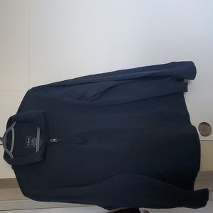 LL Bean Womens Size XL Navy Quarter Zip Sweater